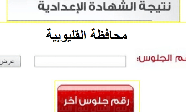 نتيجة الشهادة الإعدادية 2022 في محافظة القليوبية